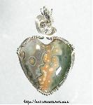 Ocean Jasper Heart Pendant