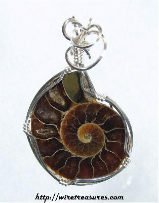 Ammonite Fossil Pendant