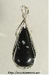 Snowflake Obsidian Pendant