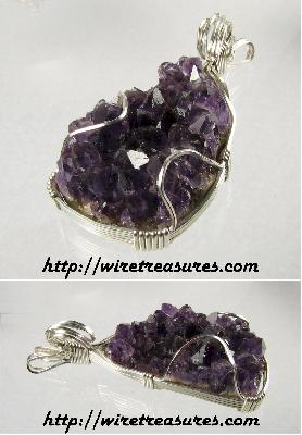 Amethyst Crystals Pendant