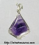 Amethyst Chevron Pendant