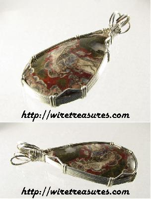 Mushroom Jasper Pendant