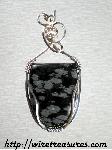 Snowflake Obsidian Pendant