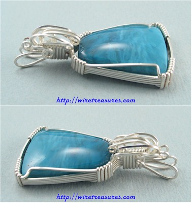 Swedish Blue Slag Pendant