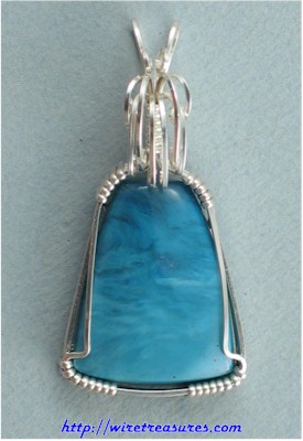 Swedish Blue Slag Pendant
