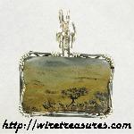Chinese Picture Jasper Pendant