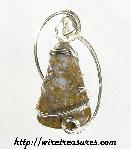 Moss Agate Sculptured Pendant
