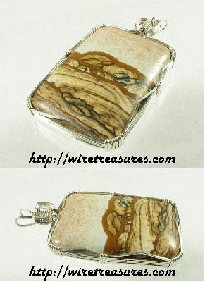Wild Horse Picture Jasper Pendant