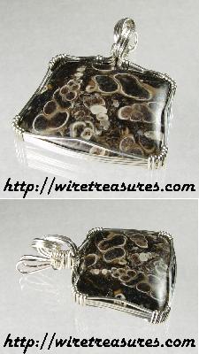 Turritella Jasper Pendant