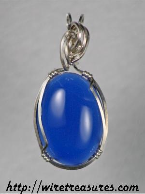 Blue Chalcedony Pendant