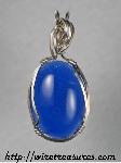 Blue Chalcedony Pendant