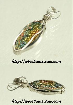 Russian Pyrite Crystals Pendant