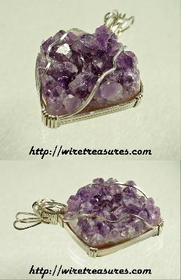 Amethyst Crystals Pendant