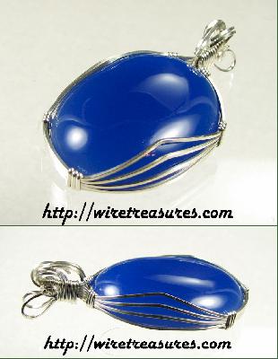 Blue Chalcedony Pendant