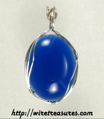 Blue Chalcedony Pendant