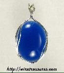 Blue Chalcedony Pendant
