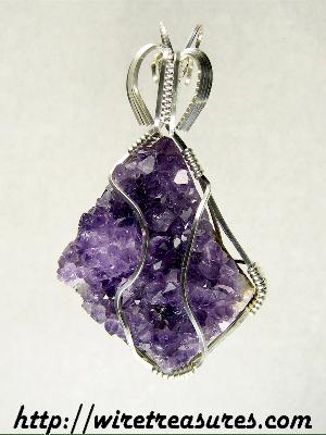 Amethyst Crystals Pendant