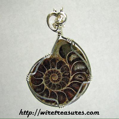 Ammonite Fossil Pendant