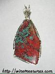 Chrysocolla & Cuprite ("Sonora Sunset") Pendant
