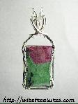 Rubies in Zoisite Pendant
