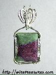 Rubies in Zoisite Pendant
