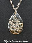 Sticks-and-Stones Silver Pendant