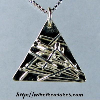 Sticks and Stones Silver Pendant