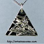 Sticks and Stones Silver Pendant