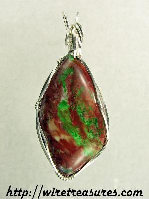 Parrot Wing Jasper Pendant