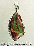 Parrot Wing Jasper Pendant