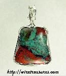 Chrysocolla and Cuprite Pendant