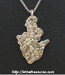 Brick-Cast Silver Pendant