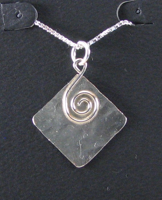 Framed Curl Pendant