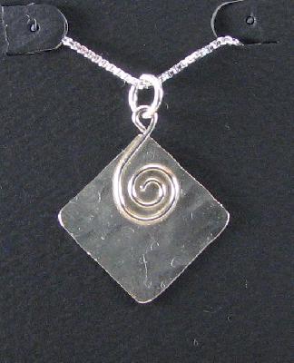 Framed Curl Pendant