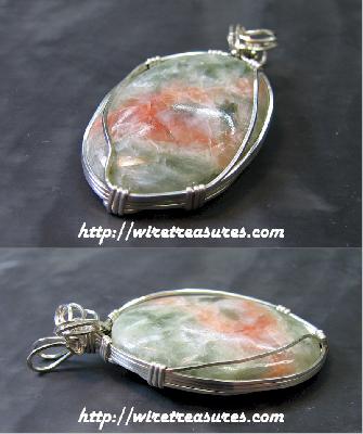 Seraphinite & Sunstone Pendant