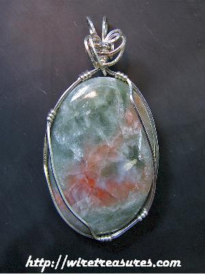 Seraphinite & Sunstone Pendant