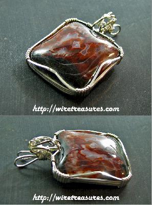 Seam Agate Pendant
