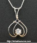 April Birthstone Pendant with White CZ