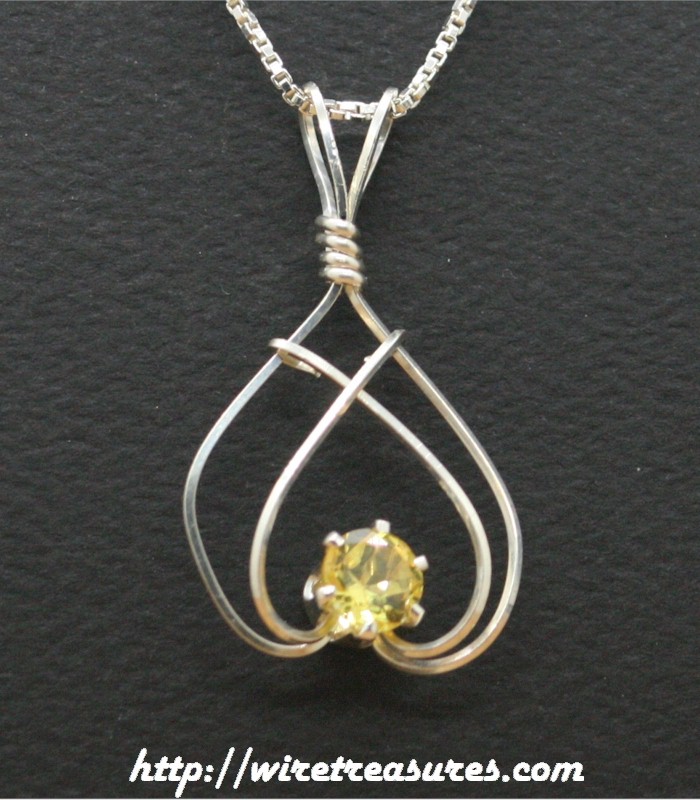 November Birthstone Pendant with Topaz CZ