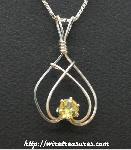 November Birthstone Pendant with Topaz CZ