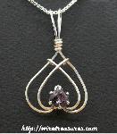 February Birthstone Pendant with Amethyst CZ
